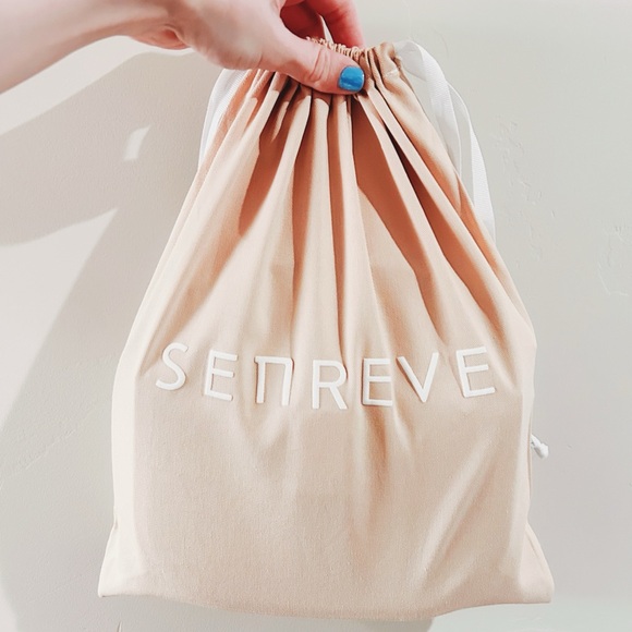 senreve | cadence crossbody in pebbled / chestnut / gold ↷ - Picture 9 of 16